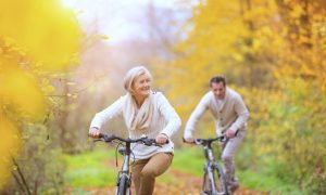 seniors bike riding