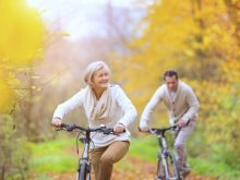 seniors bike riding